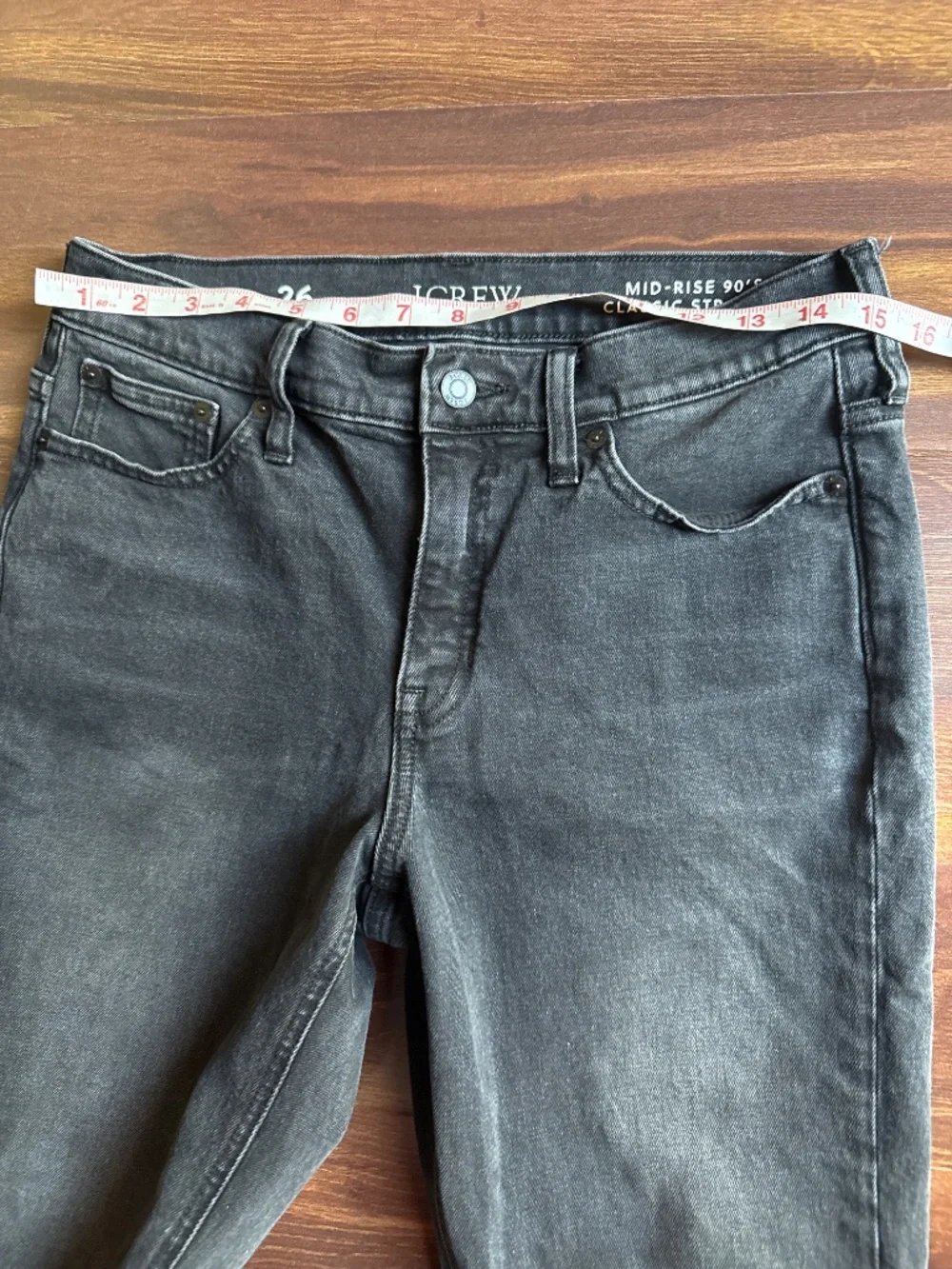 J CREW Mid Rise 90’s Classic Straight Jeans Size 26